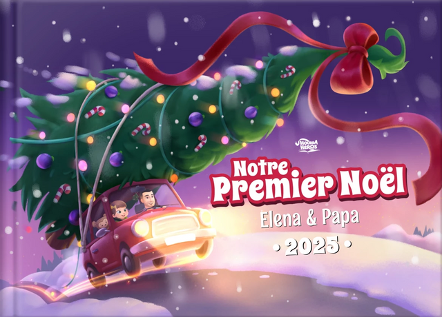 Le premier Noël de bébé et Papa