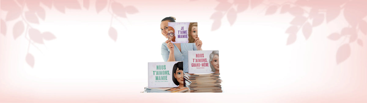 Plongez-vous dans la magie des livres personnalisés et honorez Mamie comme il se doit.