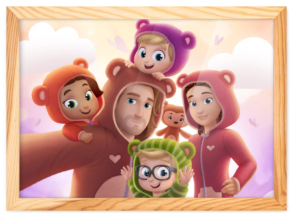 Portrait de famille à 5