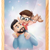 Portrait pour papa + enfant