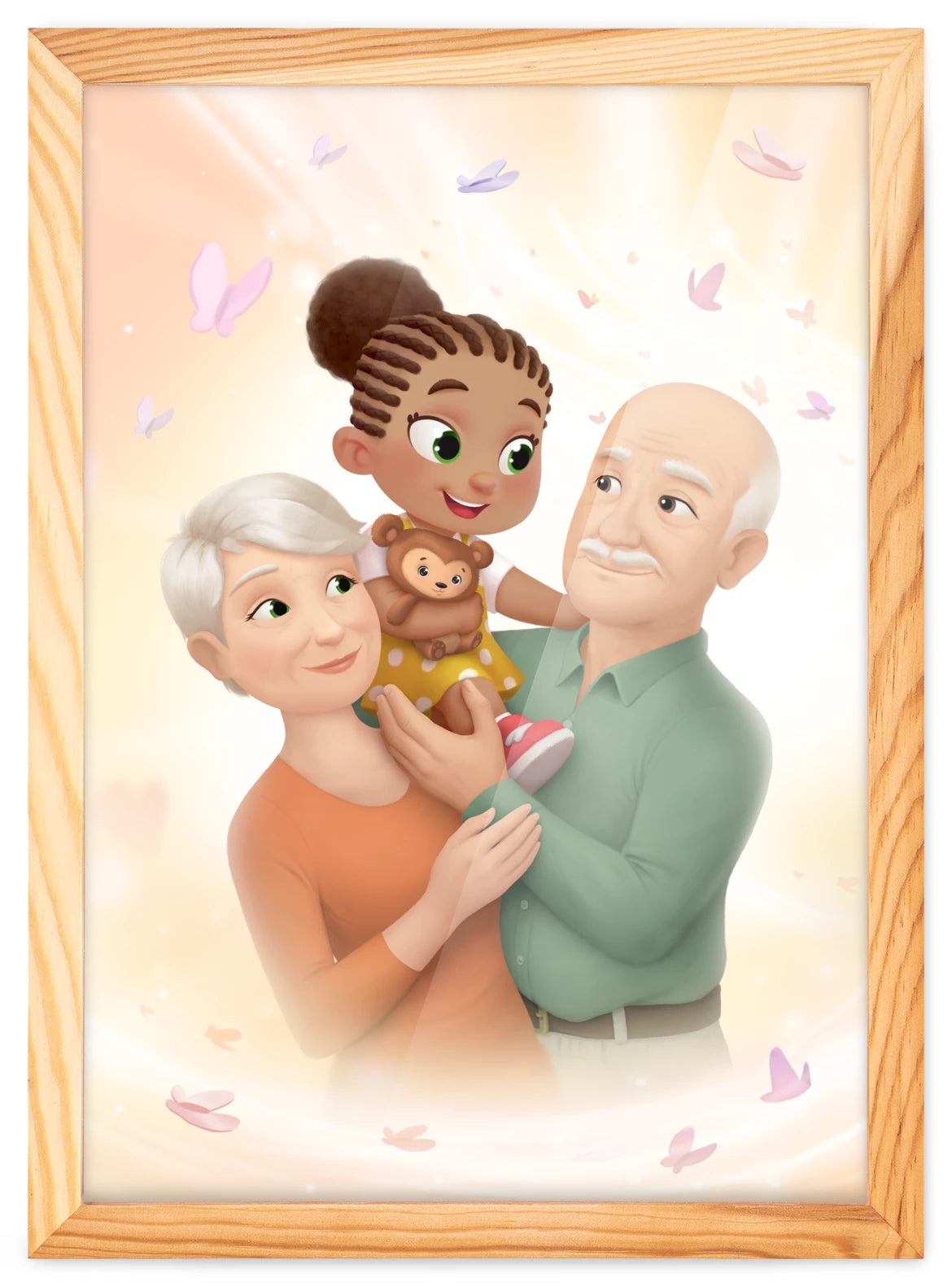 Portrait grands-parents + enfant