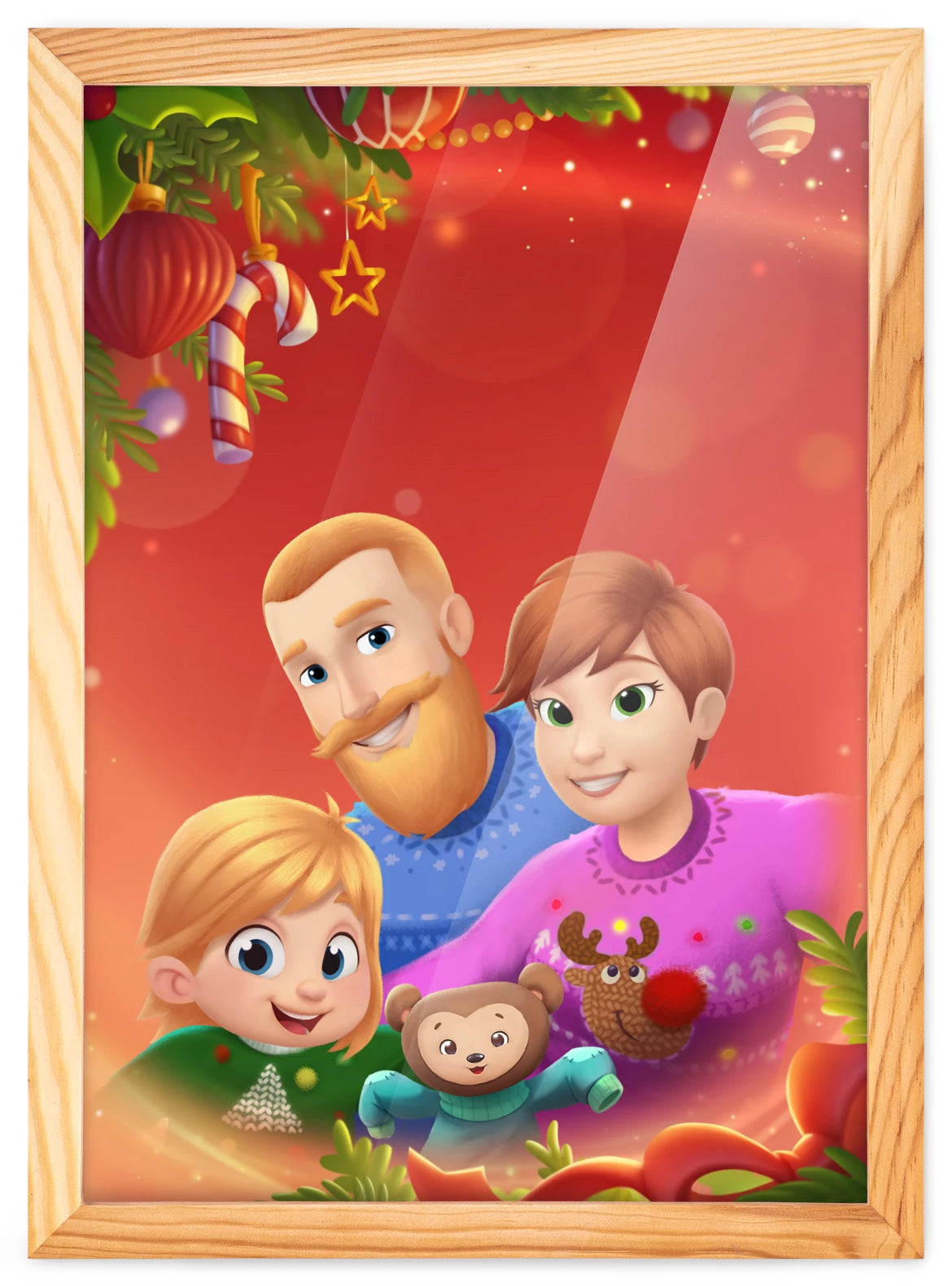 Portrait de Noël à trois