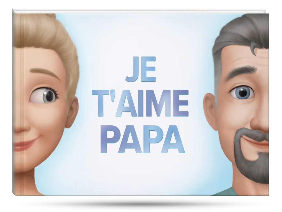 Couverture du meilleur cadeau pour Papa : un livre personnalisé pour lui et offert par un enfant adulte.