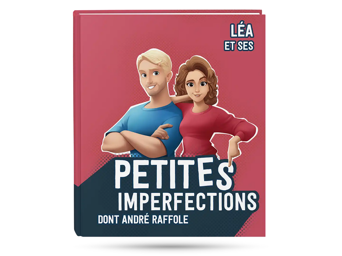 Couverture du livre d'amour personnalisé sur les petits défauts du couple.