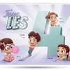 Livre personnalisé pour quatre enfants, créé par Hourra Héros.