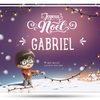 Couverture du meilleur cadeau de noël pour un petit garçon : un livre personnalisé Hourra Héros.