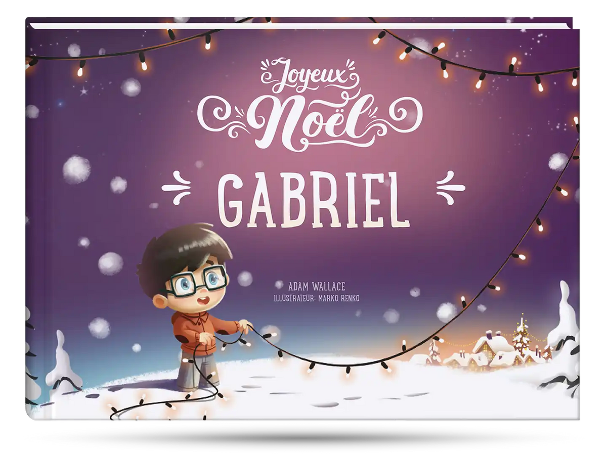 Couverture du meilleur cadeau de noël pour un petit garçon : un livre personnalisé Hourra Héros.