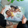 Notre nouvelle couverture brillante de notre livre personnalisé best-seller pour papa et enfant.