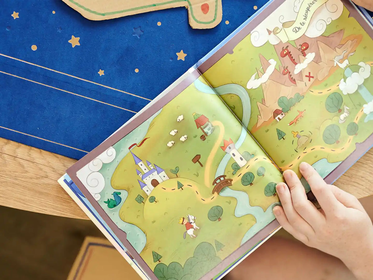 La quête du courage perdu sera réalisée par votre enfant, qui devra déjouer les embuches dans ce livre personnalisé sur les princes.