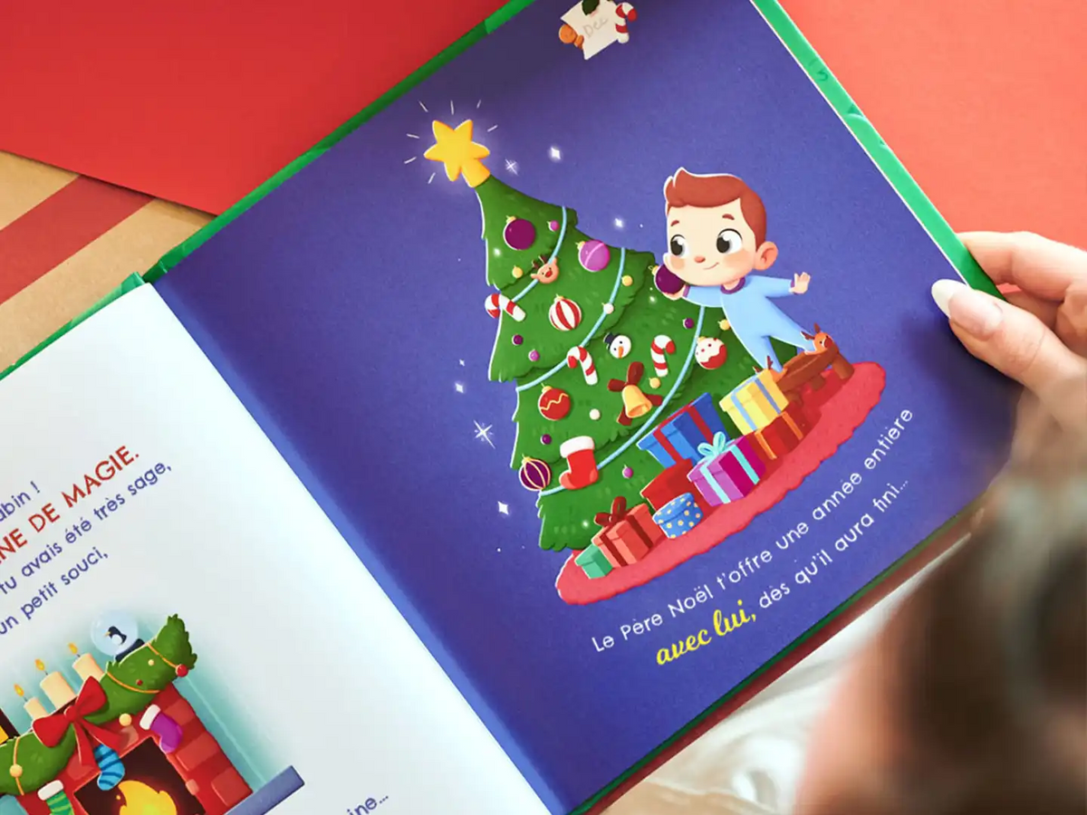 Ce livre de Noël personnalisé est un formidable cadeau pour les enfants lors de Noël.