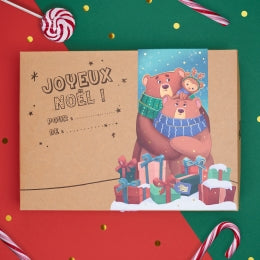 Boîte-cadeau de coloriage de Noël
