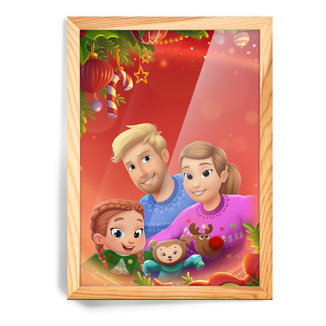 Portrait de Noël à trois