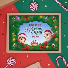 Boîte-cadeau de coloriage de Noël
