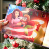 Une jolie illustration d'un livre personnalisé Premier Noël pour maman et son petit.