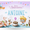 La couverture du livre d'anniversaire personnalisé qui est le cadeau parfait pour un enfant de neuf ans.