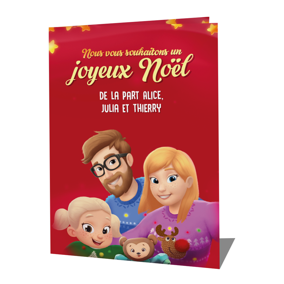 Joyeux Noël, de la part de Maëva, Lauriane et Johan